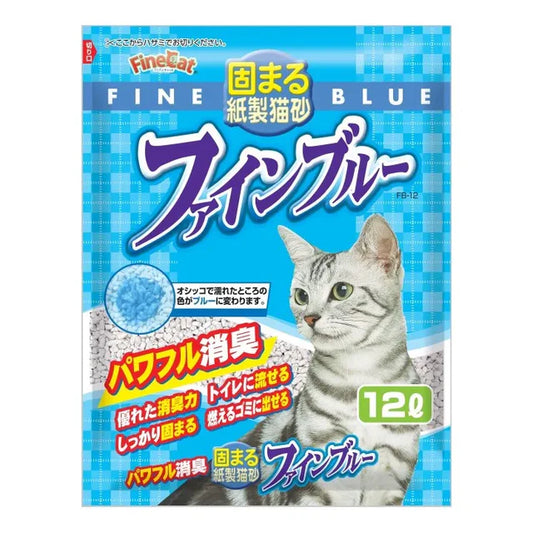 Fine Cat l 彩色紙製結團貓砂 - 12L