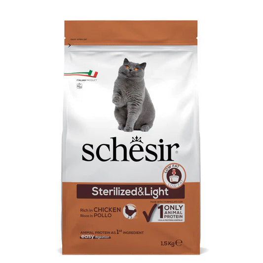 Schesir | 雞肉絕育及體重控制貓糧