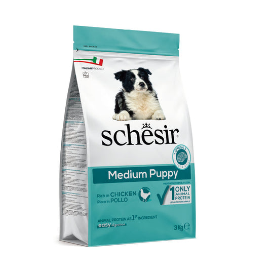 Schesir | 天然雞肉中型幼犬糧