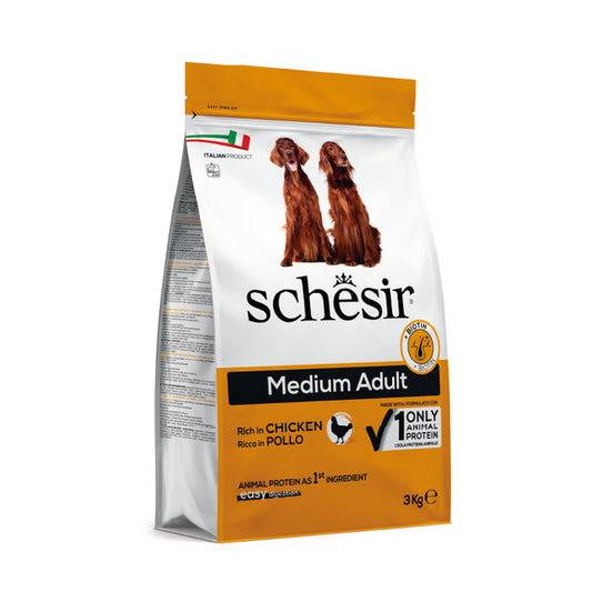 Schesir | 天然雞肉中型成犬糧