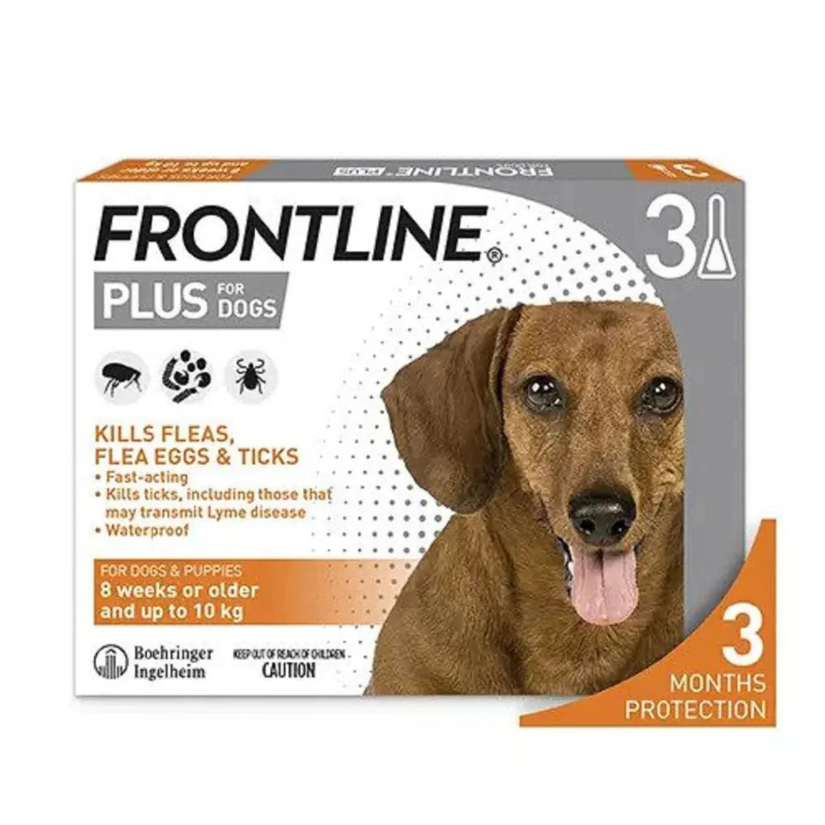 FRONTLINE PLUS | 犬用殺蚤防牛蜱滴劑 3支裝 小型犬 10公斤以下